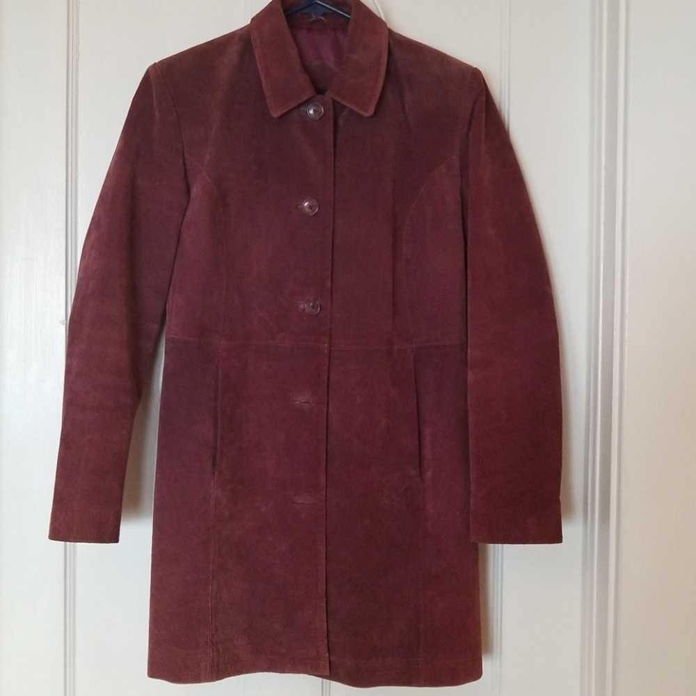 Eggplant Suede Coat